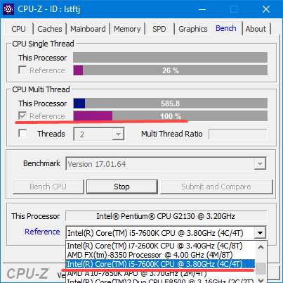 Как пользоваться CPU-Z - тестировать и сравнивать процессоры, определять их стабильность к разгону