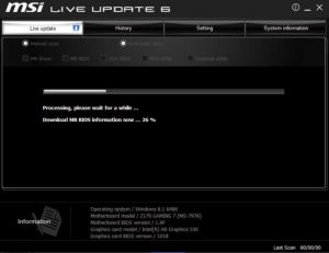 MSI Live Update screenshot 4